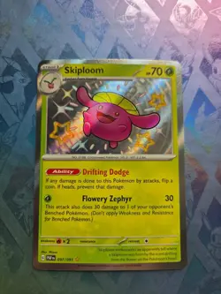 Skiploom 097/091 Shiny Rare Paldean Fates Pokemon Holo Near Mint - Image 1