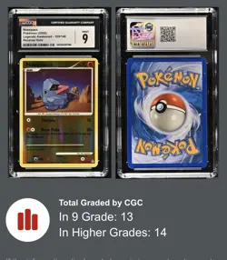 2008 Pokemon Legends Awakened #109/146 Nosepass Reverse Holo CGC 9 MINT - Image 3