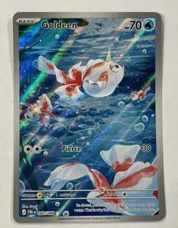 Pokemon TCG Pitch Black Goldeen 087/084 Illustration Rare Holo - Image 1