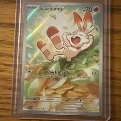 Scorbunny 225/217 Illustration Rare Ascended Heroes Pokemon TCG 2026 NM/Mint IR - Image 1