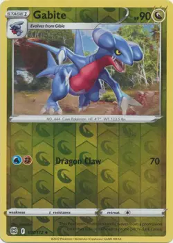 GABITE 108/172 BRILLIANT STARS POKEMON (REVERSE HOLO, NM) - Image 1