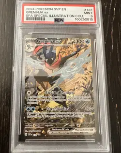 🔥Greninja EX 132 Shrouded Fable Special Illustration Collection Pokemon PSA 9🔥 - Image 1