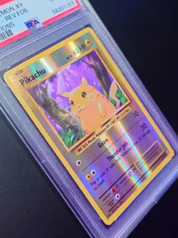 Pokemon Pikachu PSA 10 Reverse Holo Foil 2016 XY Evolutions #35 - Image 2