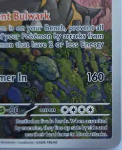 Pokemon TCG Pitch Black 093/084 Bastiodon IR Illustration Rare Mint Pack Fresh - Image 2