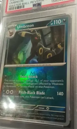 Umbreon 059/131 Master Ball Reverse Holo Prismatic Evolutions Pokemon PSA 9 - Image 1