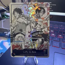 One Piece TCG Starter Deck EX: Luffy & Ace ST30-001 Alternate Art Leader NM - Image 1