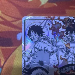 One Piece TCG Starter Deck EX: Luffy & Ace ST30-001 Alternate Art Leader NM - Image 3