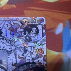 One Piece TCG Starter Deck EX: Luffy & Ace ST30-001 Alternate Art Leader NM - Image 4