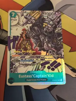 Eustass “Captain” Kid ST02-013 - Super Pre-Release Stamp - Image 1