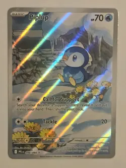 Piplup ME02: Phantasmal Flames [098/094] Illustration Rare Holofoil NM Pokemon - Image 1