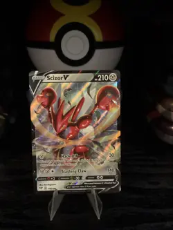 Pokemon TCG Scizor v Darkness Ablaze Holo Ultra Rare Card 118/189 - Image 1