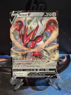 Pokemon TCG Scizor v Darkness Ablaze Holo Ultra Rare Card 118/189 NM/M - Image 1
