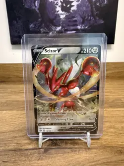 Pokemon TCG Scizor v Darkness Ablaze Holo Ultra Rare Card 118/189 - Image 1