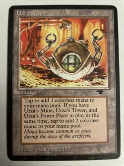 Magic the Gathering MtG Antiquities URZA'S MINE (clawed sphere) LP See Pics - Image 1