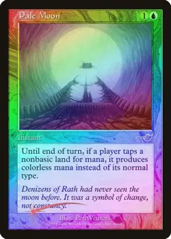 Magic the Gathering PALE MOON #36/143 Nemesis Foil Blue Rare 2000 - Image 1