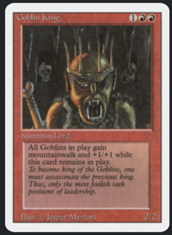 1x Goblin King (3rd Revised)! NM/M Free Shipping! - Image 1