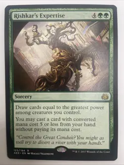 MTG Rishkar's Expertise Aether Revolt Regular-NM - Image 1