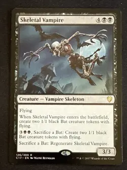 1x Skeletal Vampire (126) Commander 2017 LP MTG Magic the Gathering x1 MKE - Image 1