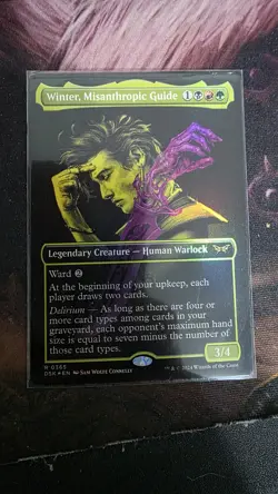 Winter, Misanthropic Guide (Showcase) Duskmourn: House of Horror Foil - Image 1