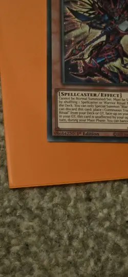 CORI-EN001 Black Chaos : Secret Rare Card : 1st Edition : YuGiOh TCG - Image 3