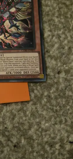 CORI-EN001 Black Chaos : Secret Rare Card : 1st Edition : YuGiOh TCG - Image 5