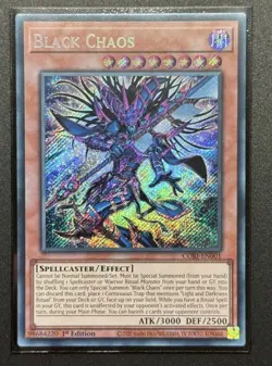 CORI-EN001 Black Chaos Secret Rare Card 1st Edition Yu-Gi-Oh! TCG - Image 1