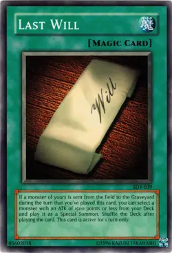 2002 Yu-Gi-Oh! Last Will SDY-039 Starter Deck: Yugi Unlimited|Unlimited Edition - Image 1