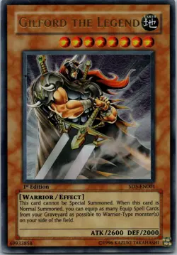Yugioh Gilford the Legend SD5-EN001 1st Edition Ultra Rare NM - Image 1