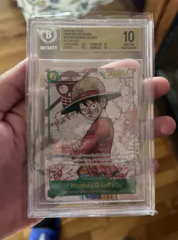 2025 One Piece Carrying On His Will Monkey D. Luffy ALT ART SEC - BGS 10 - Image 1