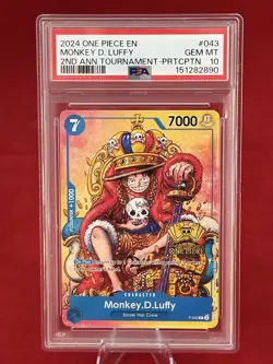 Monkey.D.Luffy (2nd Anniversary Stamped Promo) P-043 One Piece Promotion... - Image 3