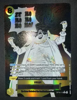 Bandai One Piece Card Game Zehahahahaha! OP16-116 Alt Art Foil Rare Event - Image 1