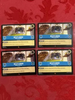 4x Disney Lorcana Inklands - Belle’s House - RARE - 168/204 x4 - Image 1