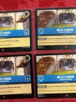 4x Disney Lorcana Inklands - Belle’s House - RARE - 168/204 x4 - Image 3