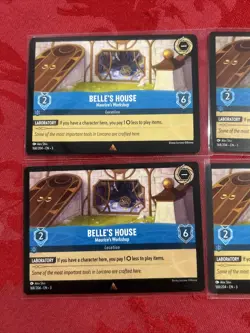 4x Disney Lorcana Inklands - Belle’s House - RARE - 168/204 x4 - Image 4