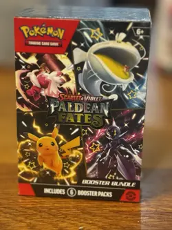 Sealed Pokemon Scarlet & Violet Paldean Fates Booster Bundle - Image 1