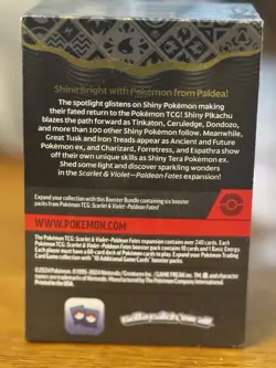 Sealed Pokemon Scarlet & Violet Paldean Fates Booster Bundle - Image 2