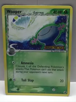 2006 POKEMON EX WOOPER REVERSE FOIL DRAGON FRONTIERS #71/101 - Image 1