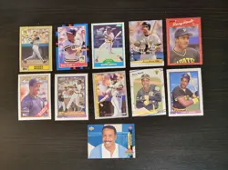 Barry Bonds Card Lot of 11 including 1987 Topps #320 Rookie RC Pirates MVP - Image 1