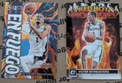 2023 Select & Donruss Optic Victor Wembanyama 4 Card Lot Spurs NM+ - Image 2
