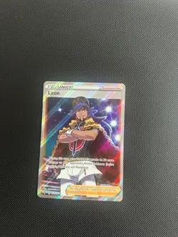 Pokemon Card Leon 182/185 Ultra Rare Full Art Vivid Voltage Near Mint - Image 1