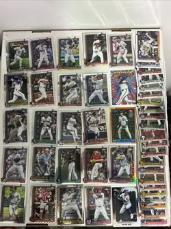 2025 Topps Chrome Update 165 Card Lot Base RC Chrome Parallel Inserts Logo - Image 1
