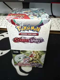 Pokemon TCG Scarlet and Violet Base Set Half Booster Box, 18 Boosters, Sealed - Image 1