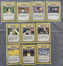 Gym Heroes Challenge Trainer Lot WOTC Pokemon- Erika Brock Sabrina Giovanni - Image 1