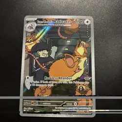 Pokemon TCG Team Rocket's Raticate 202/182 Illustration Rare Destined Rivals - Image 1