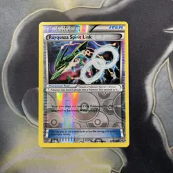 Pokemon TCG Rayquaza Spirit Link Reverse Holo Card Roaring Skies 87/108 - Image 1