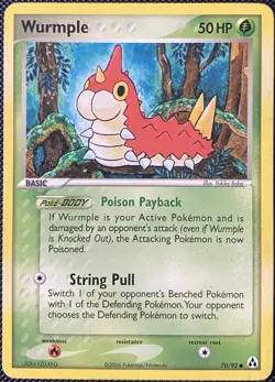 Wurmple 70/92 Legend Maker Regular - Pokemon Card - Image 1