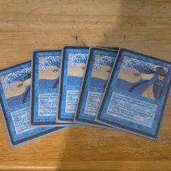 MTG Ice Age Hydroblast 5x Blue Interrupt Cards Regular English - Image 1