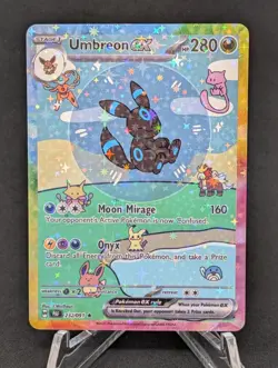 BUBBLE SHINY UMBREON EX POKEMON CARD * FAN ART * MEW FRIENDS Paldean 232/091 - Image 1