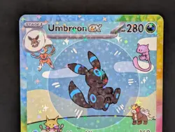 BUBBLE SHINY UMBREON EX POKEMON CARD * FAN ART * MEW FRIENDS Paldean 232/091 - Image 2