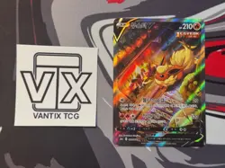 Flareon V SR Alt Art 073/069 s6a Eevee Heroes Pokemon Card Korean MP - Image 3